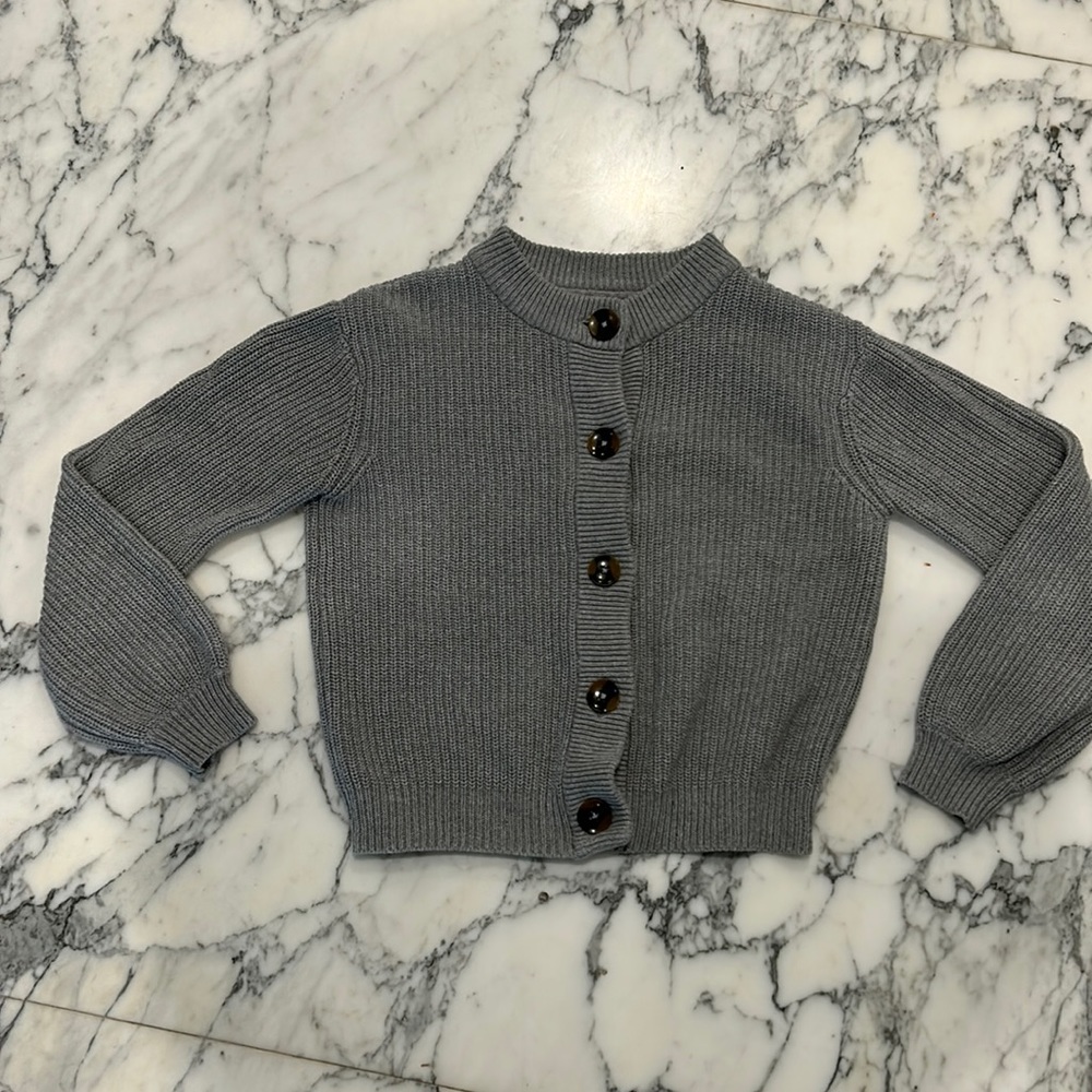 Grey Knit Cardigan